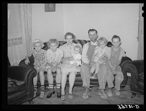Mormon farm family. Snowville, Utah