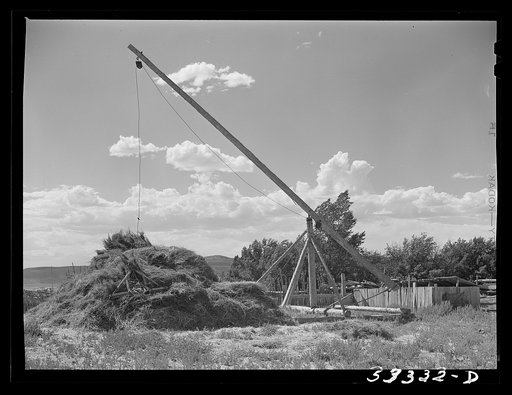 Mormon hay stacker. Box Elder County, Utah