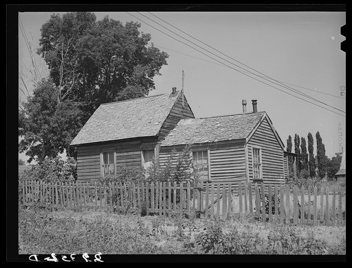 Old house of Mormon farmer. Mendon, Utah