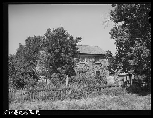 One of the older rock houses in the village of Mendon, Utah, second oldest Mormon settlement north of Salt Lake City