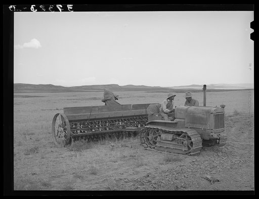 Members of FSA (Farm Security Administration) cooperative drill. Oneida County, Idaho