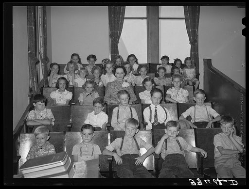 Mormon children at church. Mendon, Utah