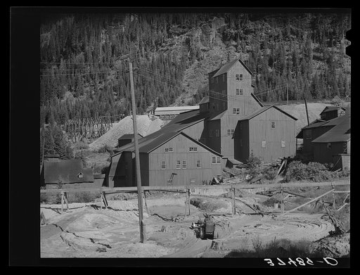 Mill at Camp Bird Mine. Camp Bird, Colorado