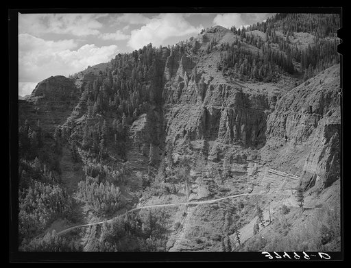 Road going up to Smugglers Mine. Telluride, Colorado