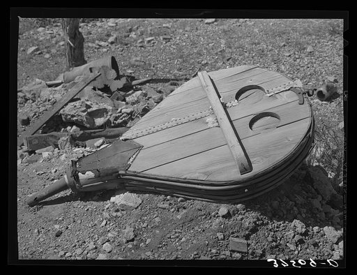 Old bellows found near an abandoned mill at Telluride, Colorado
