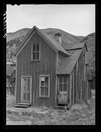 Untitled photo, possibly related to: Old house of gold miner. Telluride, Colorado