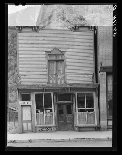 An old hotel at Telluride, Colorado