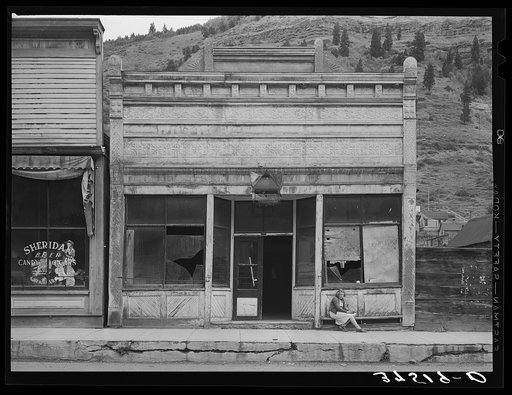 Delapidated buildings at Telluride, Colorado