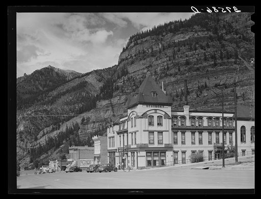 Untitled photo, possibly related to: Main street of Ouray, Colorado. Ouray is a mining and tourist center