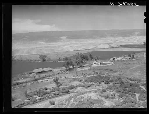 Irrigated farm land in Delta County, Colorado
