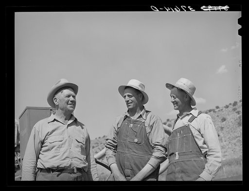 Some of the members of the Allen Valley Duster Association, a FSA (Farm Security Administration) cooperative. Sanpete County, Utah