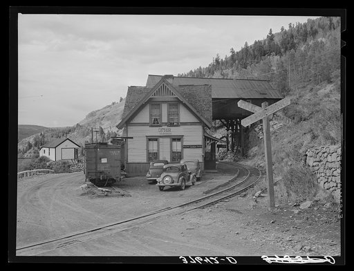 Railway station at Ophir, Colorado