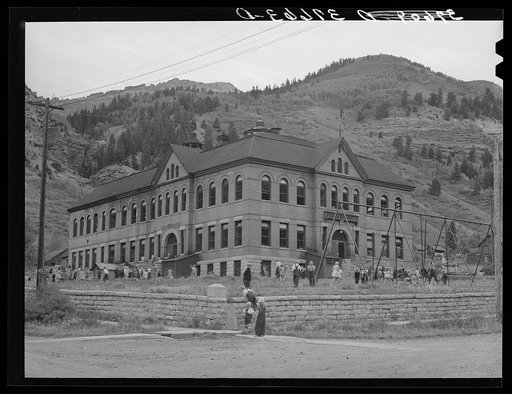 Untitled photo, possibly related to: Public school. Telluride, Colorado