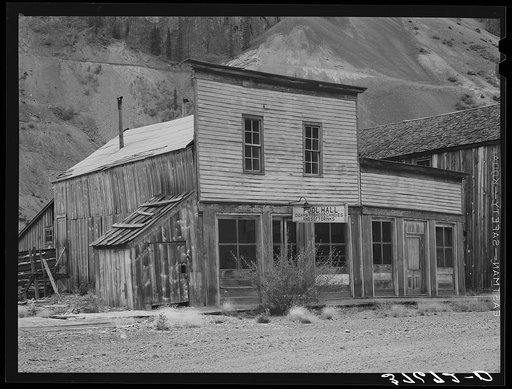 Eureka, Colorado. A ghost gold mining town. Pool hall
