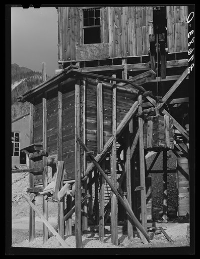 Detail of abandoned mine. San Juan County, Colorado