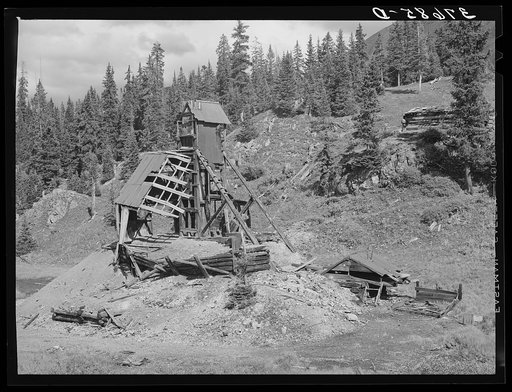 Abandoned mine in San Juan County, Colorado