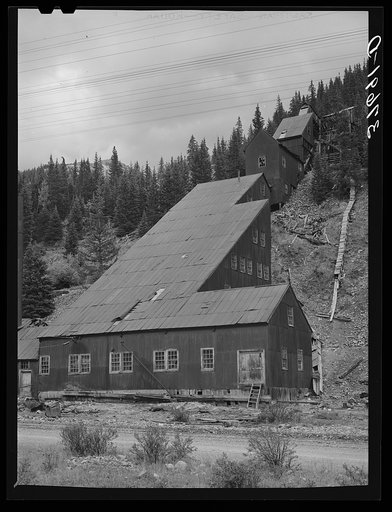 Remains of gold mill. San Juan County, Colorado