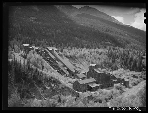 Abandoned mill east of Silverton, Colorado. San Juan County