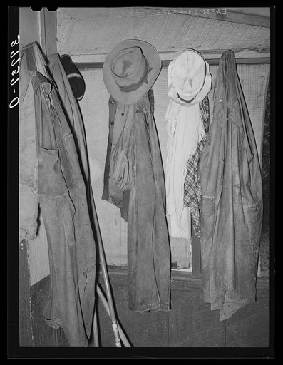 Clothing belonging to the farmer in Animas River Valley in La Plata County, Colorado