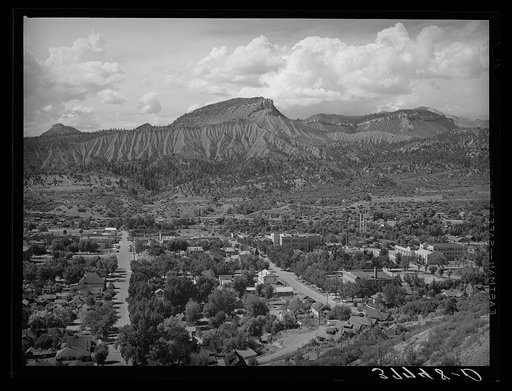 Residential district of Durango, Colorado. Durango is trading, shipping and distribution center of southwestern Colorado