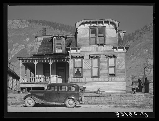 House dating from the early boom days of Silverton, Colorado