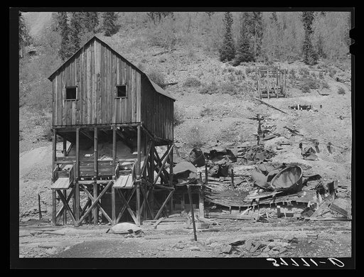 Untitled photo, possibly related to: Mill of abandoned gold mine in San Juan County, Colorado