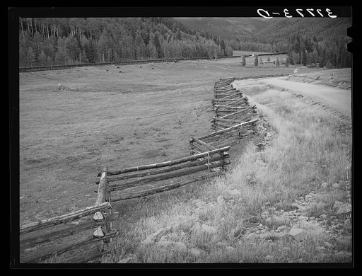 Untitled photo, possibly related to: Rail fence in San Juan County, Colorado