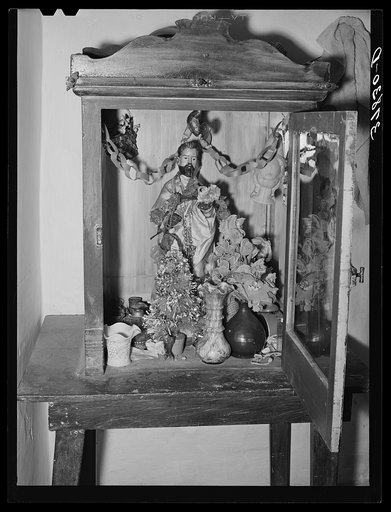 Shrine in home. Concho, Arizona
