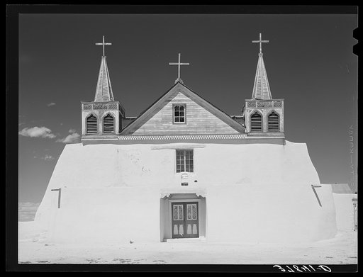 Untitled photo, possibly related to: Roman Catholic church at Isleta, New Mexico