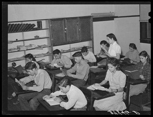 Schoolroom. Concho, Arizona
