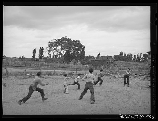 Schoolchildren at play. Concho, Arizona