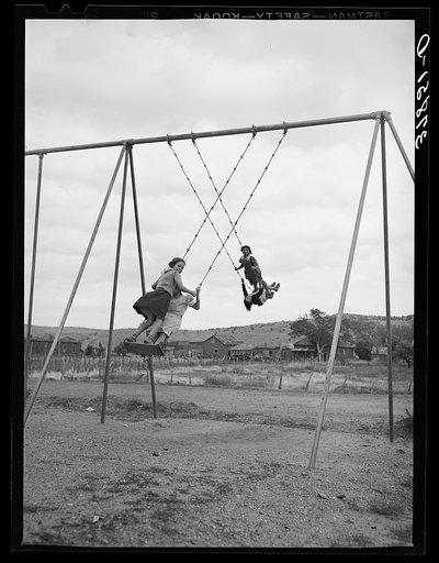 Schoolchildren at play. Concho, Arizona
