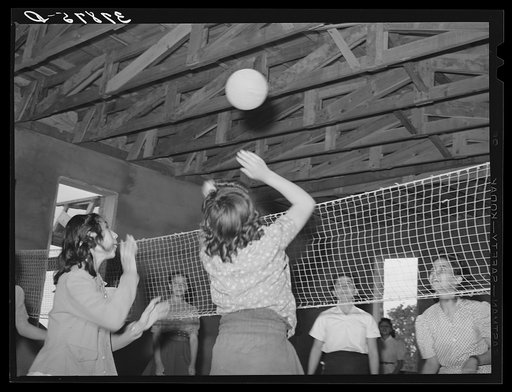 Volleyball at school. Concho, Arizona