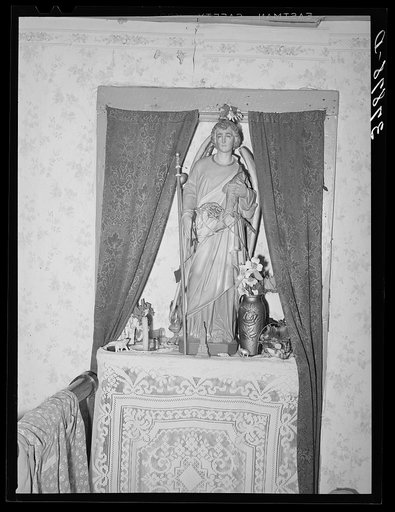 Shrine in home of Spanish people. Concho, Arizona