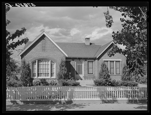 Home of Mormon farmer at Santa Clara, Utah. See general caption