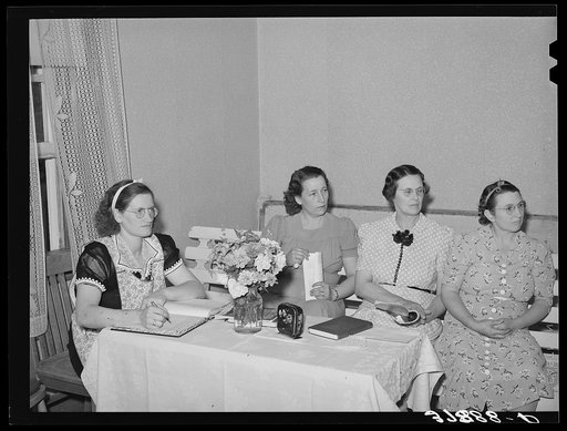Officers of the women's welfare society. Santa Clara, Utah. See general caption