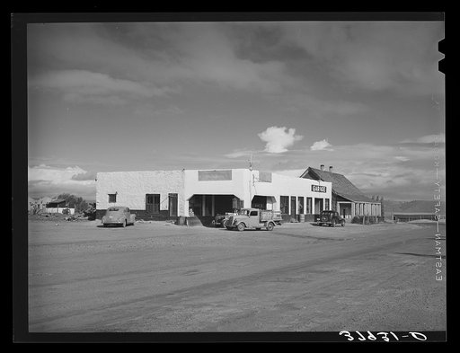 Main street, Concho, Arizona. All inhabitants of this town are of Spanish extraction