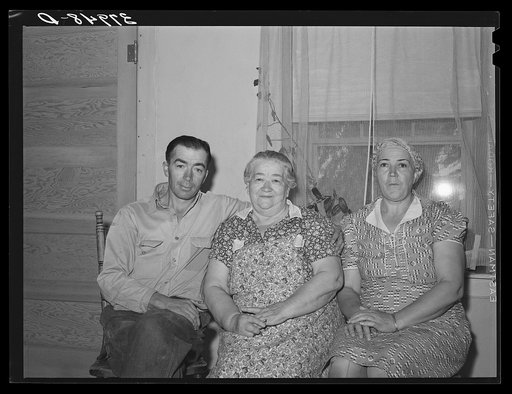 Members of last remaining Mormon family in Concho, Arizona. Concho was originally settled by the Mormons and the Spanish later came in and eventually took over all land as the Mormon families moved out