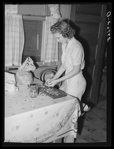 Daughter of Elof Hanson, FSA (Farm Security Administration) client. He is a small farmer of Yuba County, California