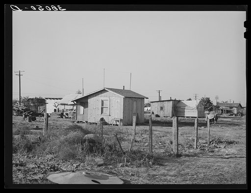 Part of Bull tract near Marysville, California. Houses set on half and one acre lot are sold to workers who build their houses on them. No payment on principal are made for the first four years; interest payments start at three percent and go up to six percent by one percent increase yearly.  At the