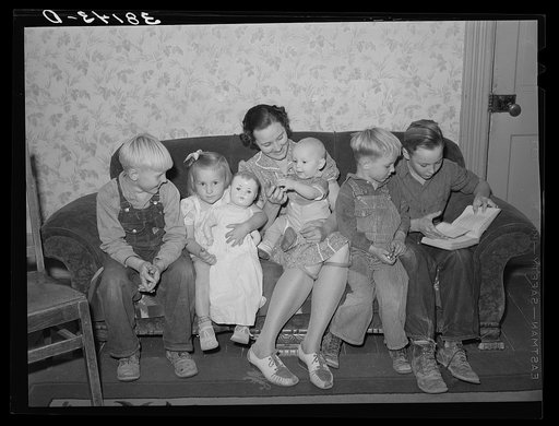 Family of Mormon farmer. Santa Clara, Utah