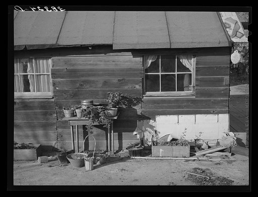 Side of farmhouse. Placer County, California