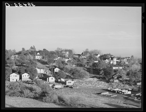 Part of residential district. Auburn, California
