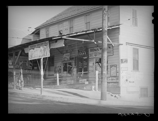 Untitled photo, possibly related to: Grocery store. Loomis, Placer County, California