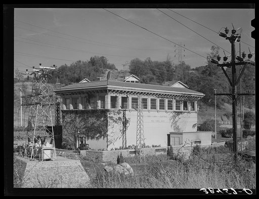 Pacific Gas and Electric powerhouse. Placer County, California