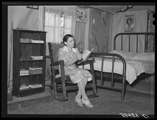 Wife of farmer from Oklahoma who has bought a fruit farm through the Federal Land Bank in Placer County, California. While they will raise fruit, they will not be specialists and plan to raise their own garden, chickens, cows and pigs