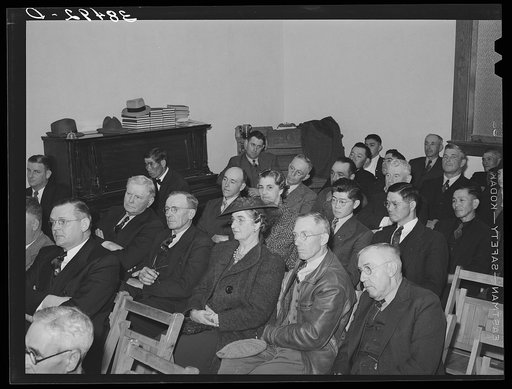 Members of the Loomis Fruit Association at their fortieth annual meeting. Loomis, Placer County, California