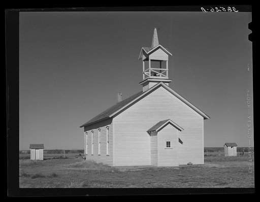 Country church on Highway 83. Norton County, Kansas