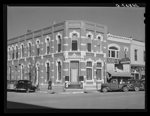 First National Bank corner. Norton, Kansas
