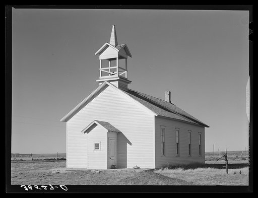 Country church on Highway 83. Norton County, Kansas